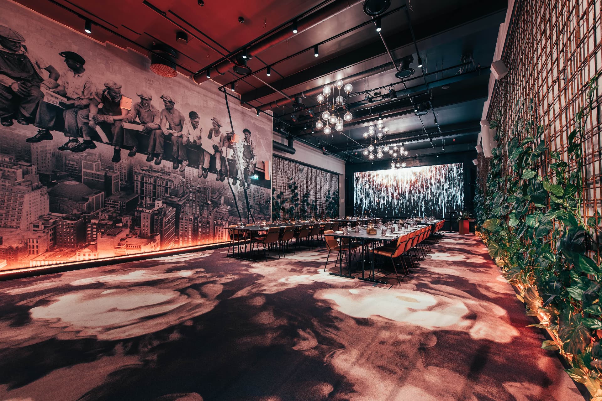 LEKA restaurant hall at Clarion Hotel Mestari in Helsinki, interior architecture by Studio Arcibella